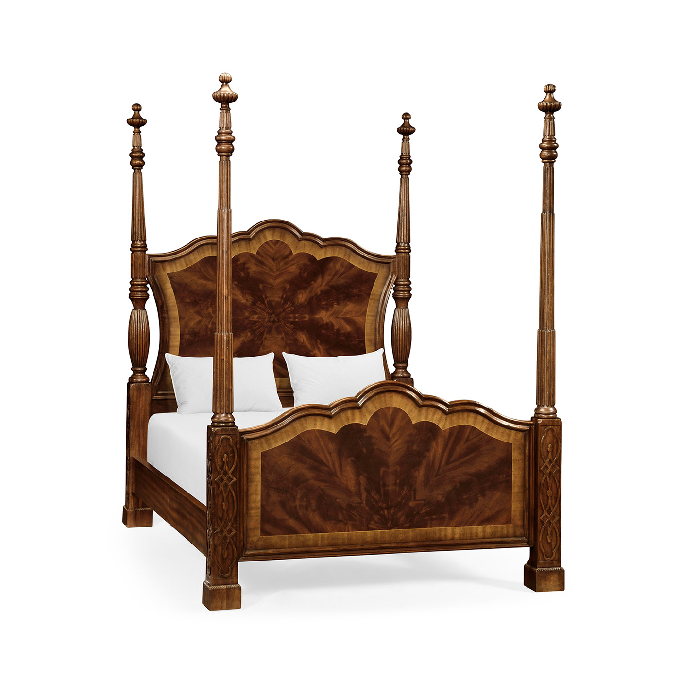 Four Poster Mahogany US Queen Bed