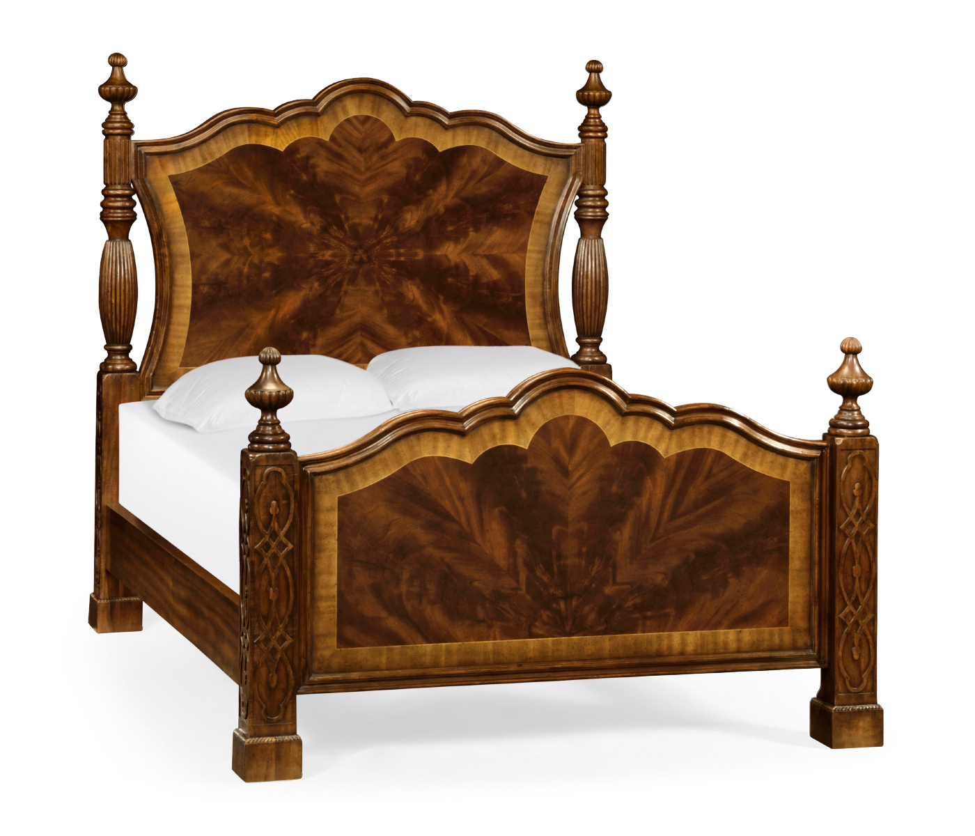 Four Poster Mahogany US Queen Bed