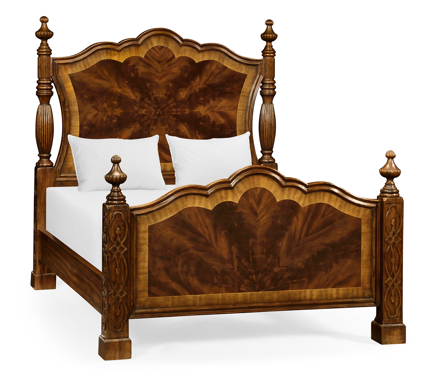 Four Poster Mahogany US Queen Bed