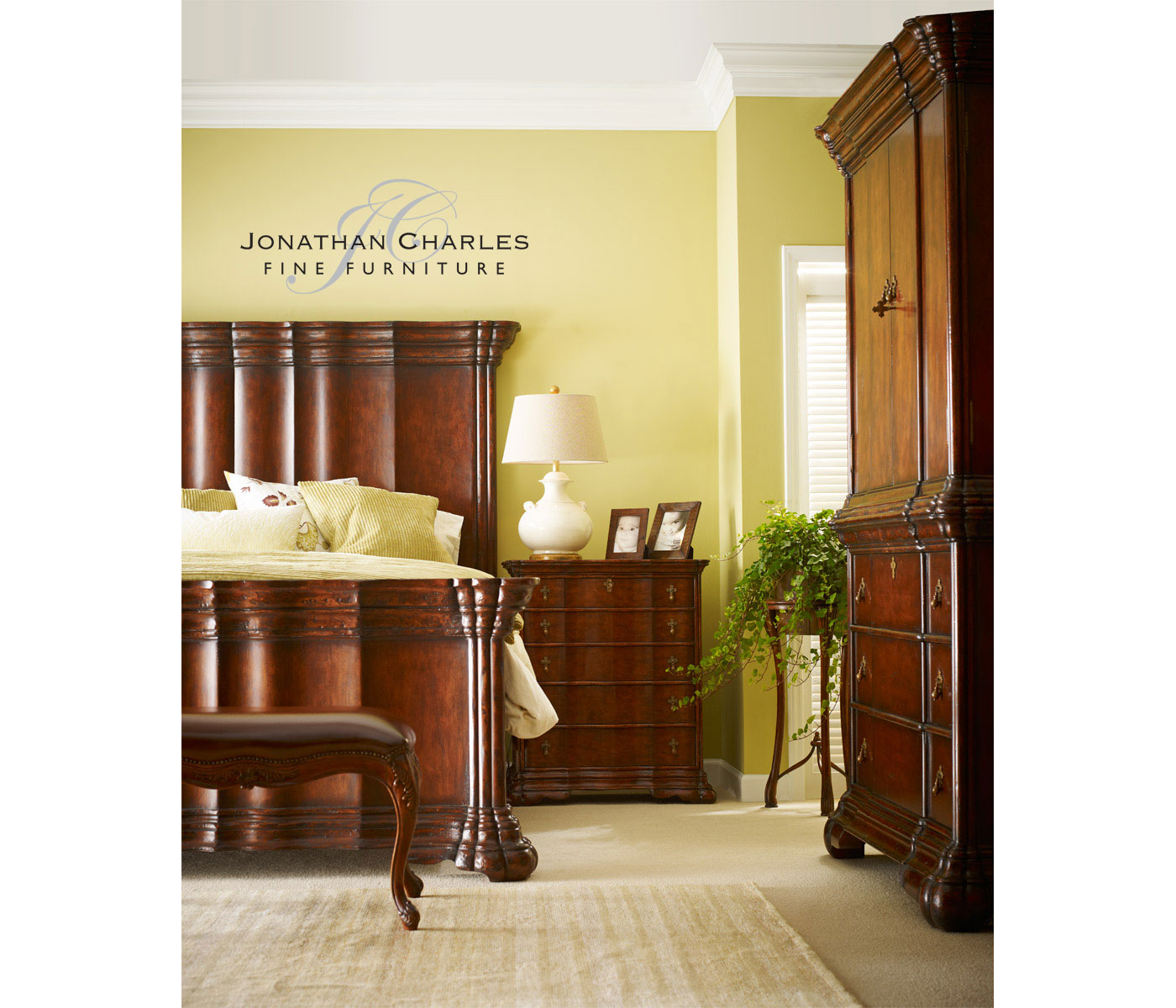 Serpentine Walnut UK Queen Bed