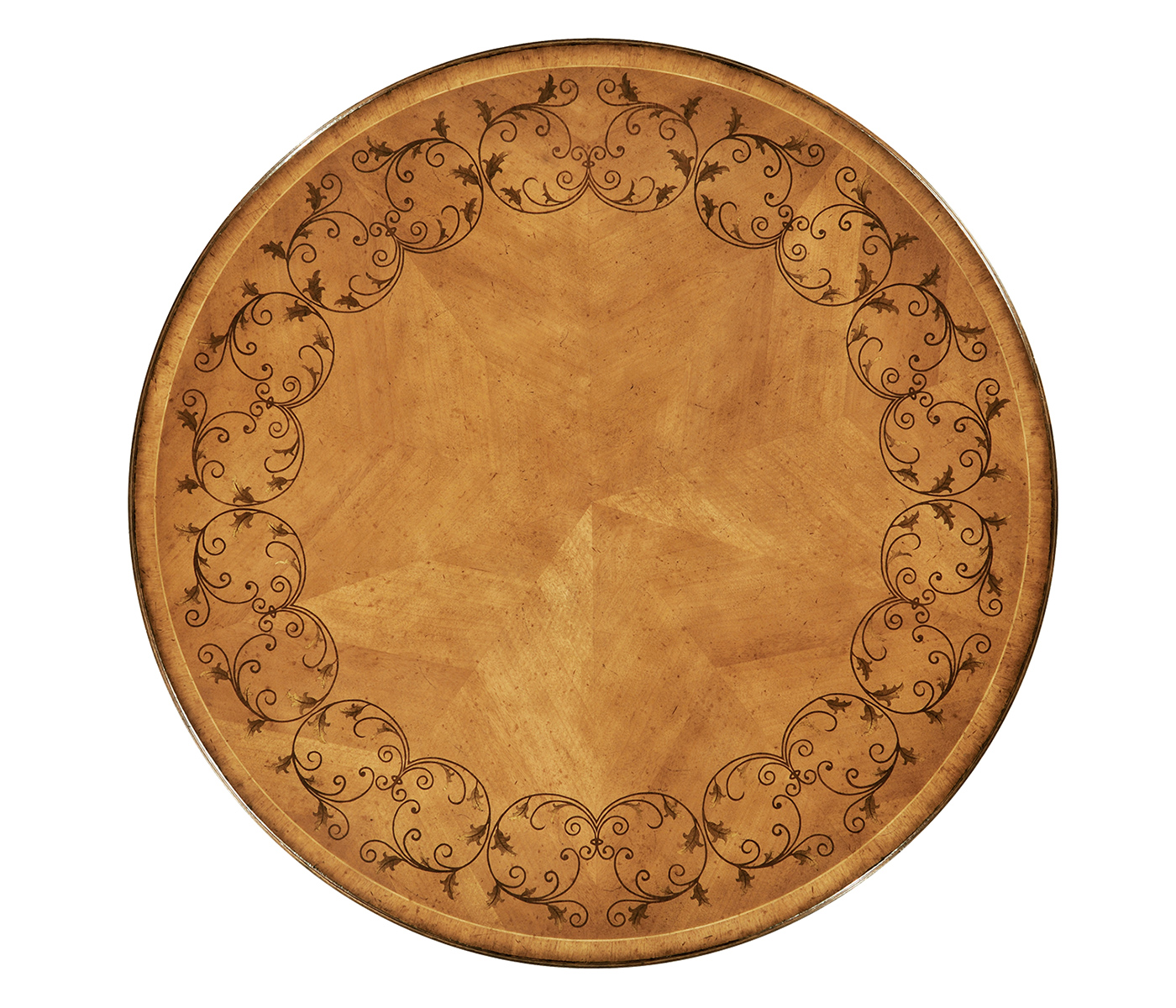 Inlaid country centre table