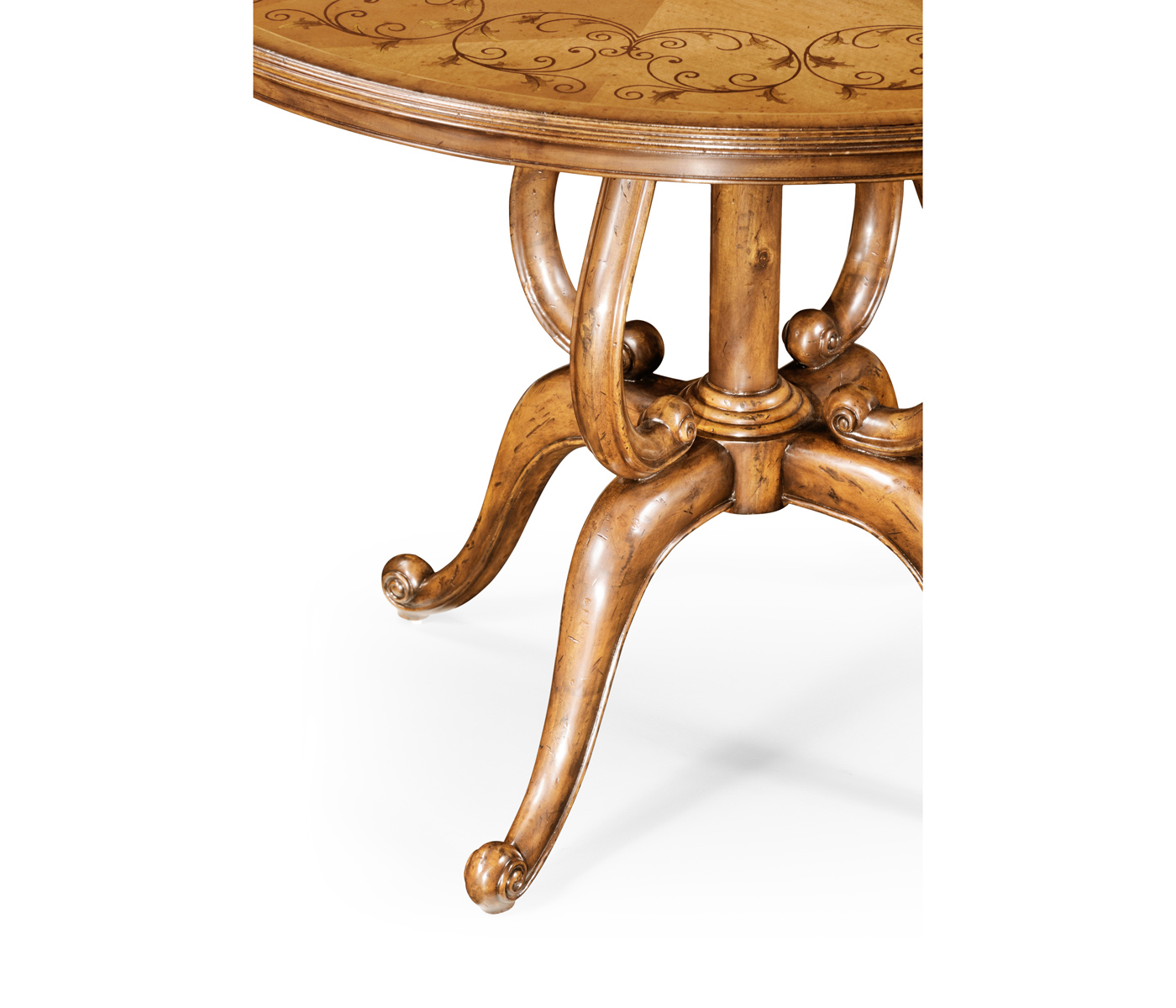 Inlaid country centre table
