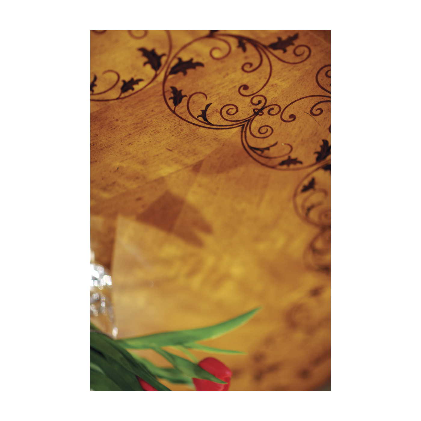 Inlaid Country Centre Table