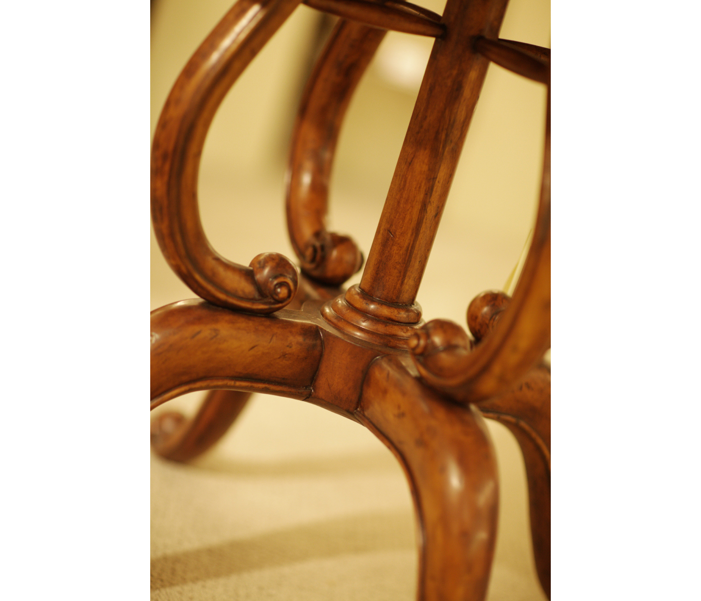 Inlaid country centre table