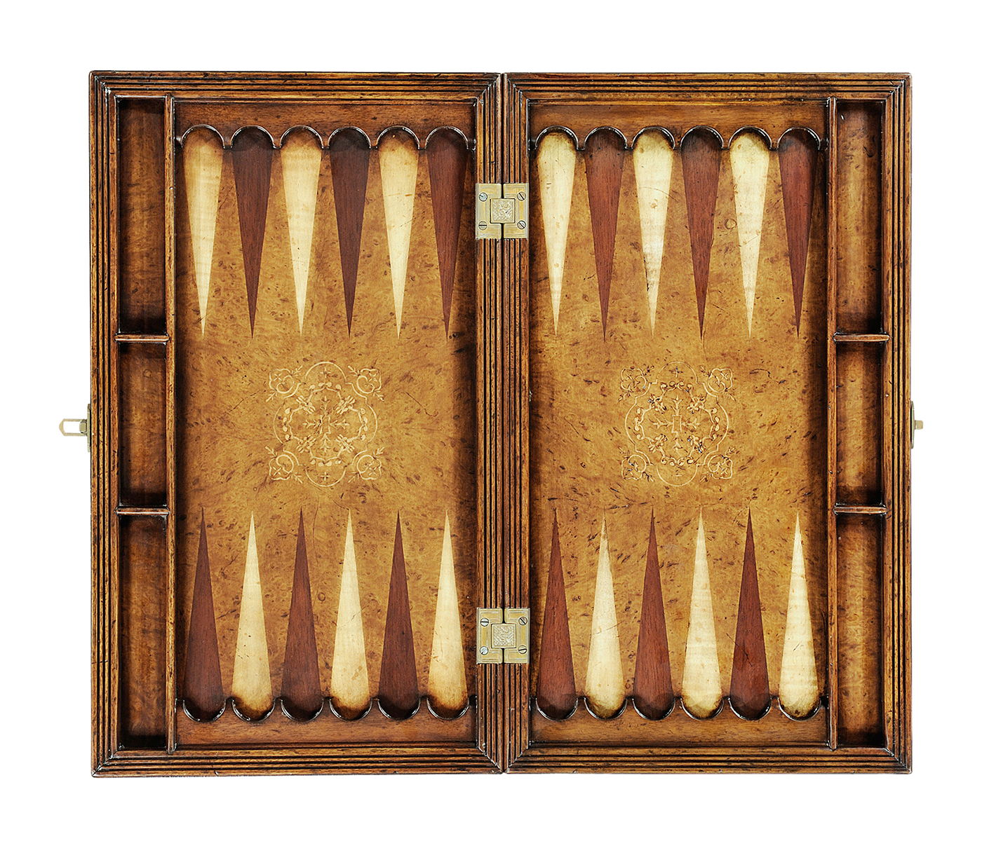 Folding Burl Walnut Games Board