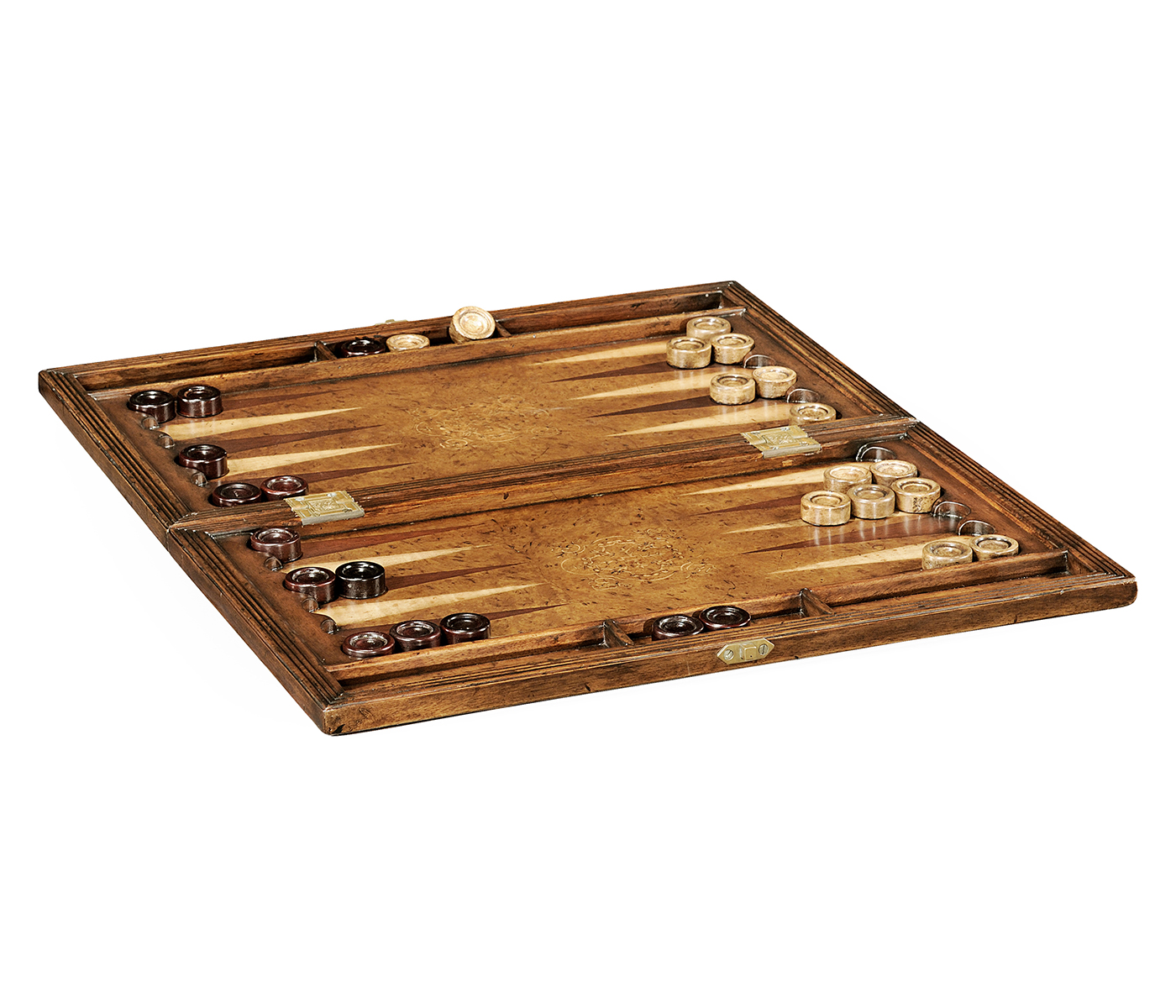 Folding Burl Walnut Games Board