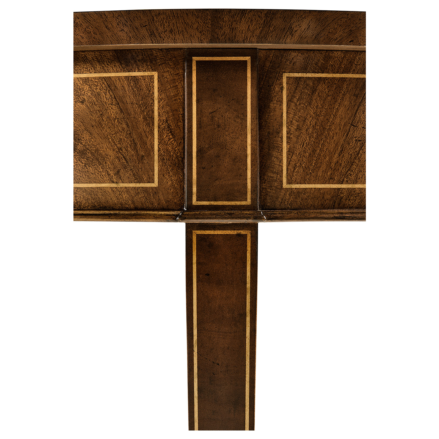 Oval mahogany lamp table