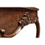 Mahogany Four Legged Square Side Table Scallop Shells
