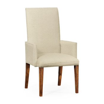 Traditional Fully Upholstered Dining Arm Chair
