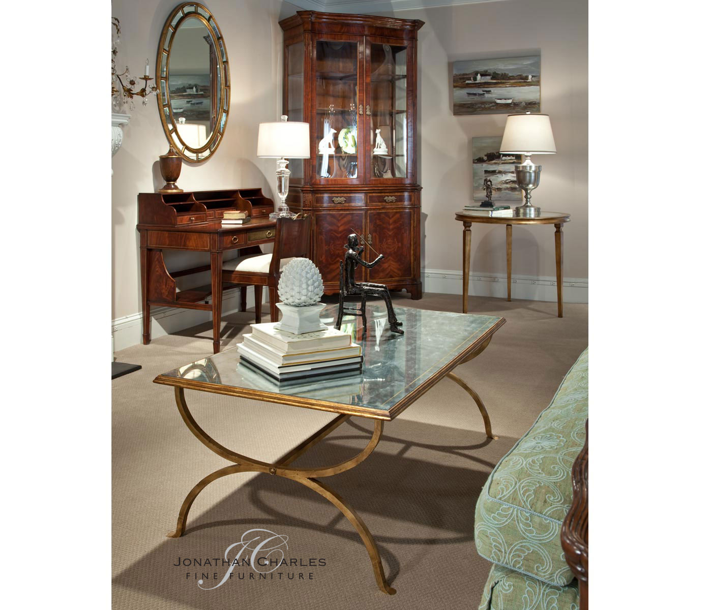 Clerk'S Style Mahogany Desk
