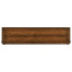 Low Walnut Open Bookcase