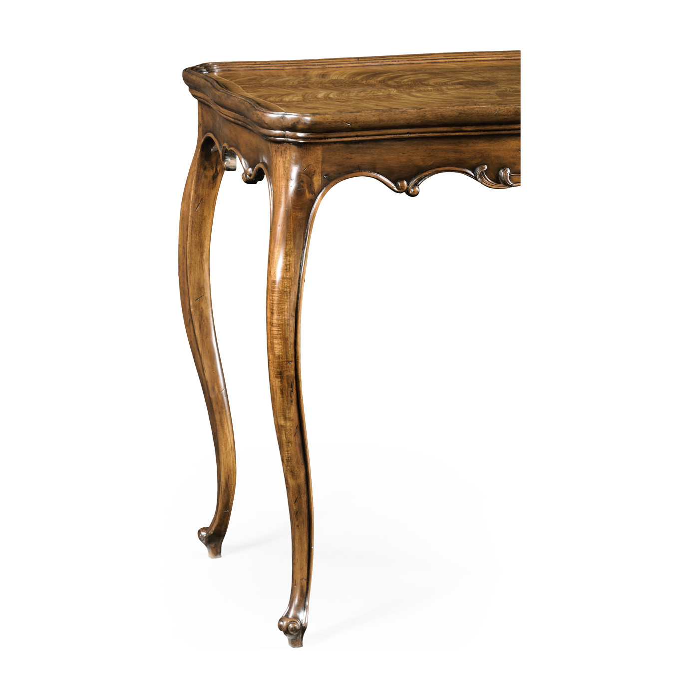 Walnut rococo side table