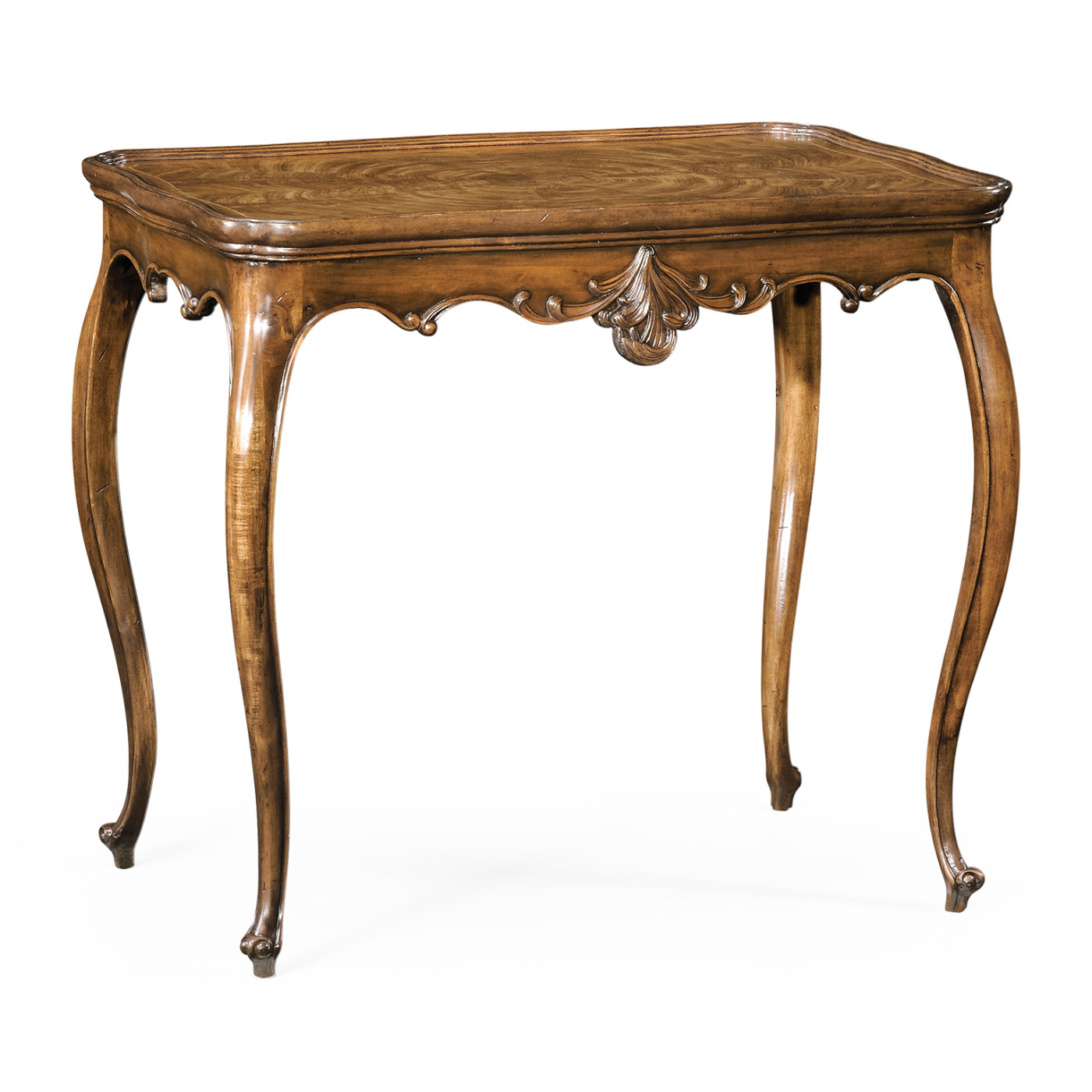 Walnut rococo side table