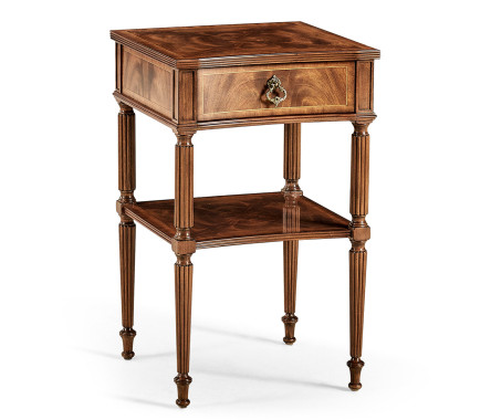 Regency Walnut Bedside Table without distressing