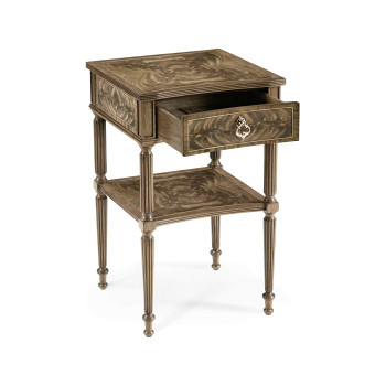 Regency Bleached Mahogany Bedside Table