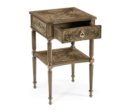 Regency Bleached Mahogany Bedside Table