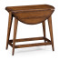 Folding walnut plank table