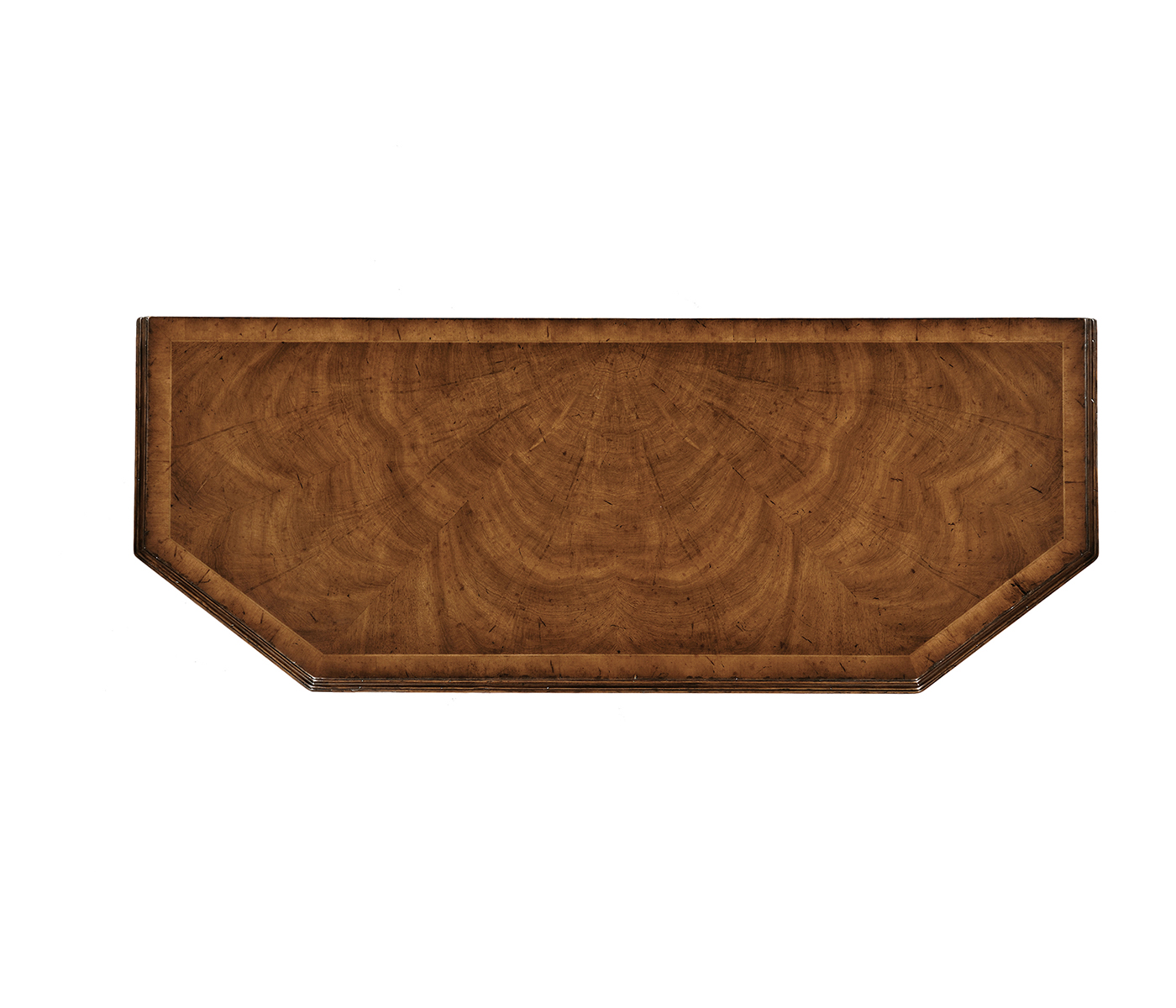 Walnut canted console
