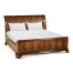 Walnut Sleigh Cali King Bed