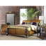 Walnut Sleigh UK King Bed