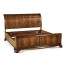 Walnut Sleigh UK Queen Bed