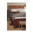 Walnut Sleigh US King Bed