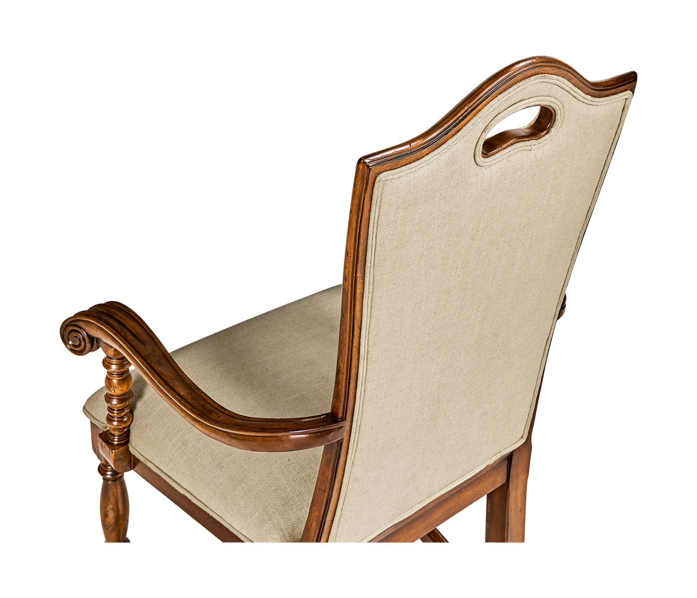 Country Walnut Dining Arm Chair