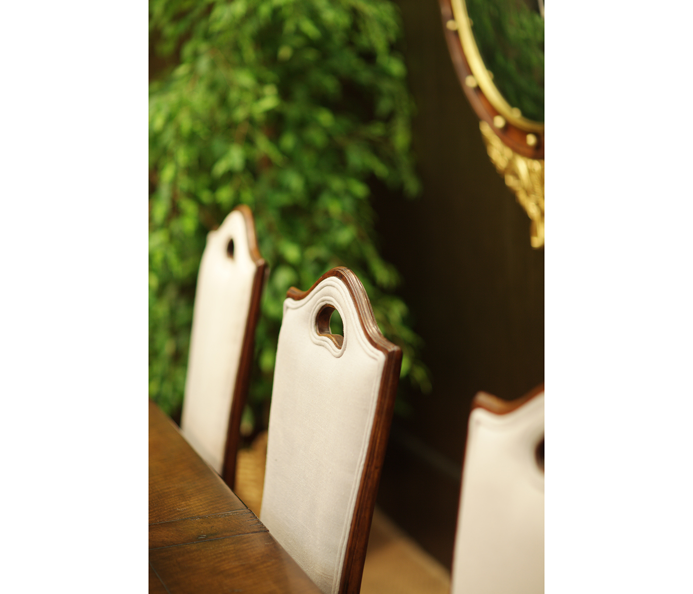 Country Walnut Dining Side Chair