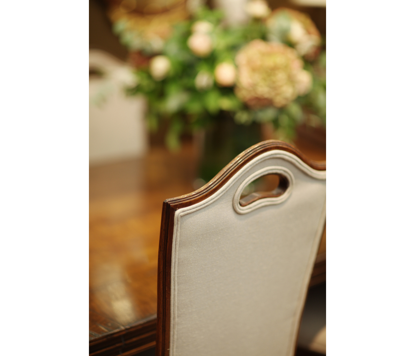 Country Walnut Dining Side Chair