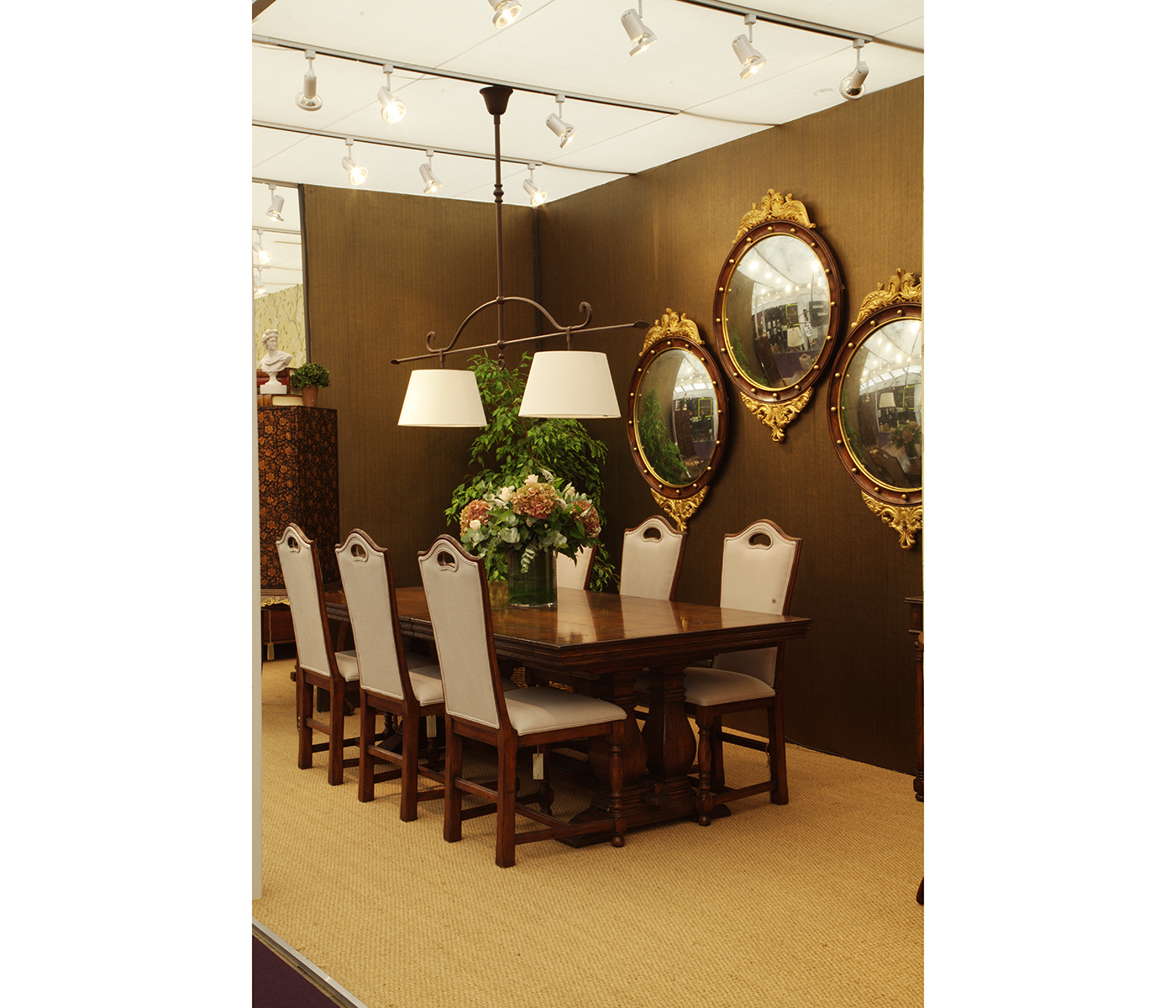 Country Walnut Dining Side Chair