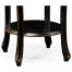 French small round lamp table (black)