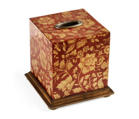 Red Chinoiserie Tissue Box