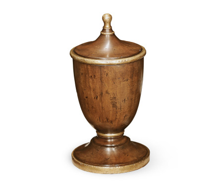 Classical Lidded Urn with Gilded Details