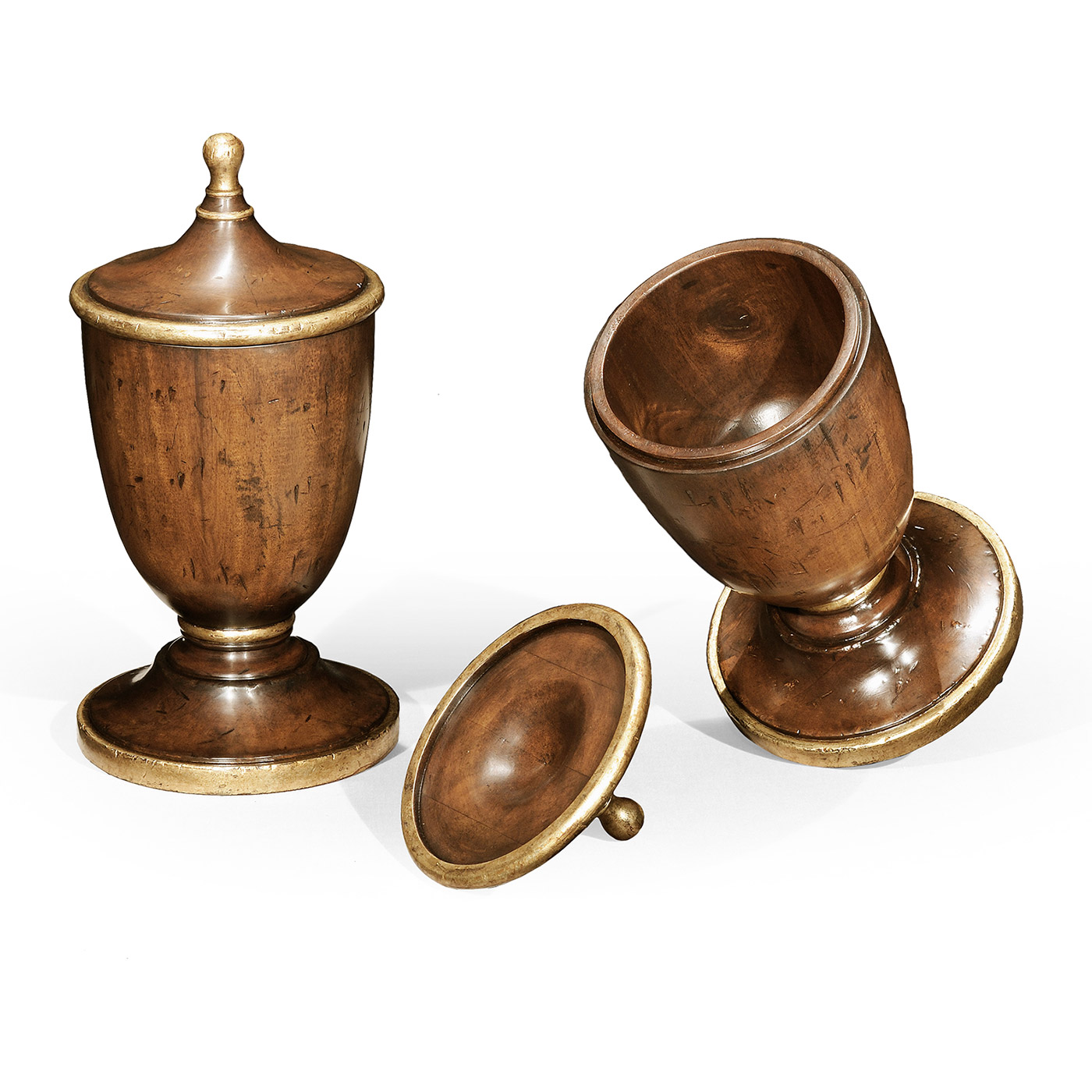 Classical Lidded Urn with Gilded Details