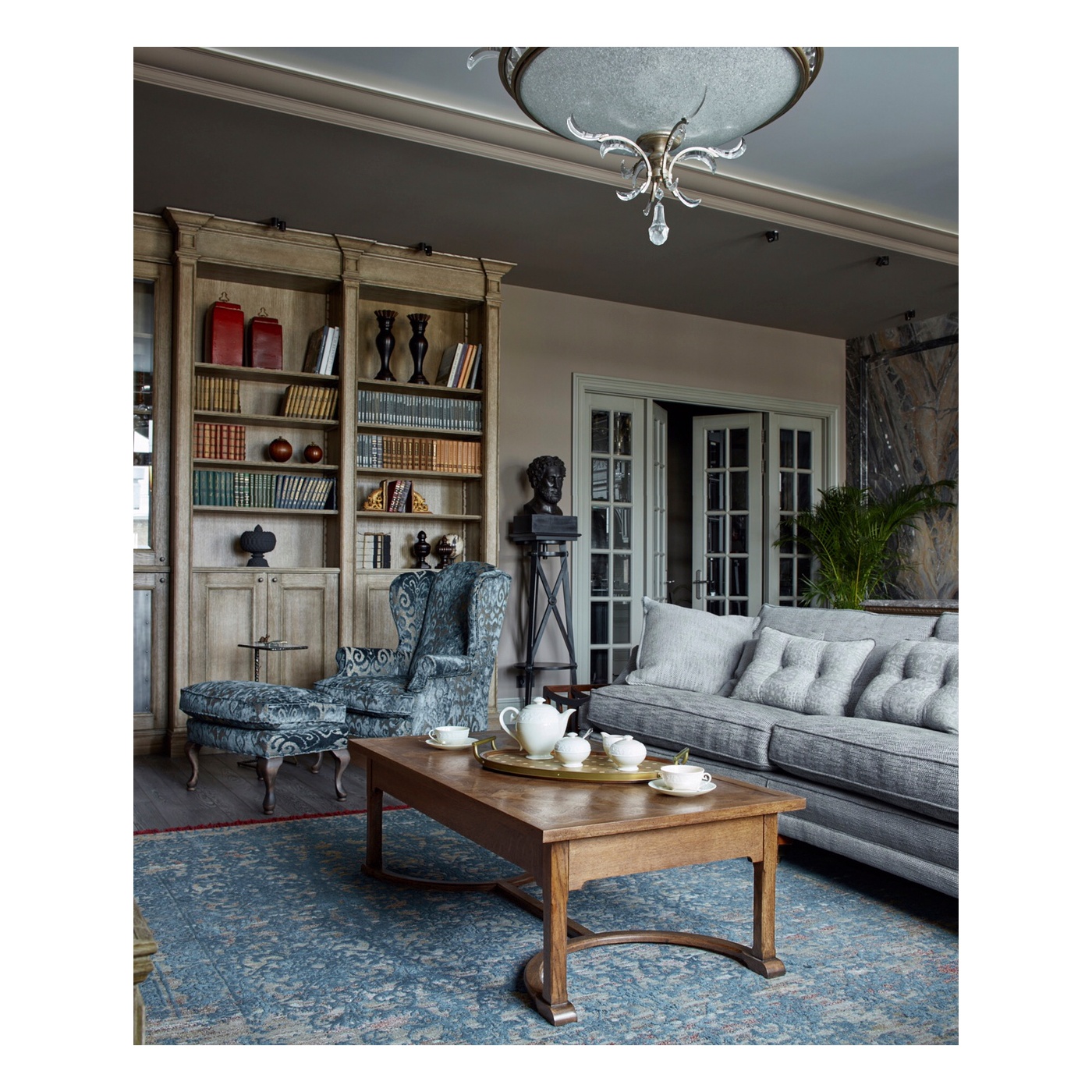 Pair of Black Rub-Through Finial Ornaments