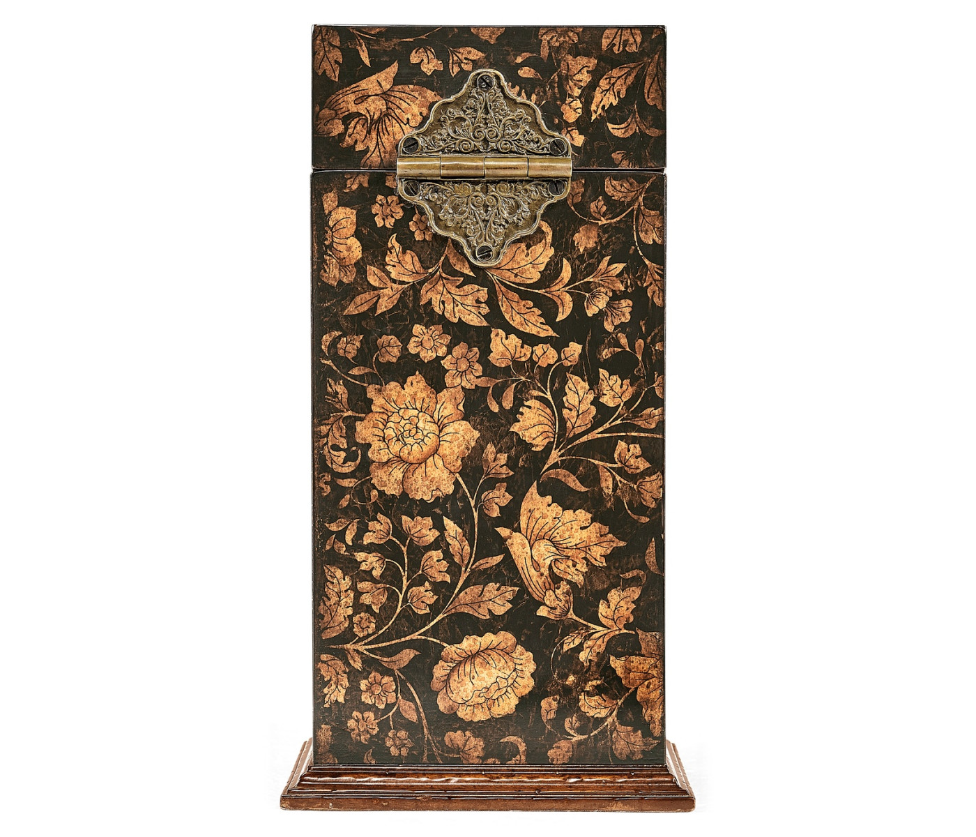 Single Glass Decanter & Black Chinoiserie Case