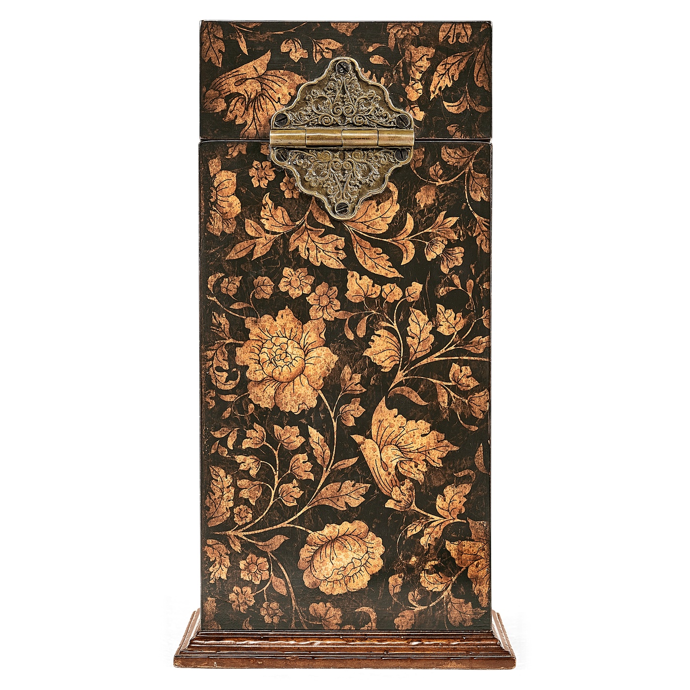 Single Glass Decanter & Black Chinoiserie Case