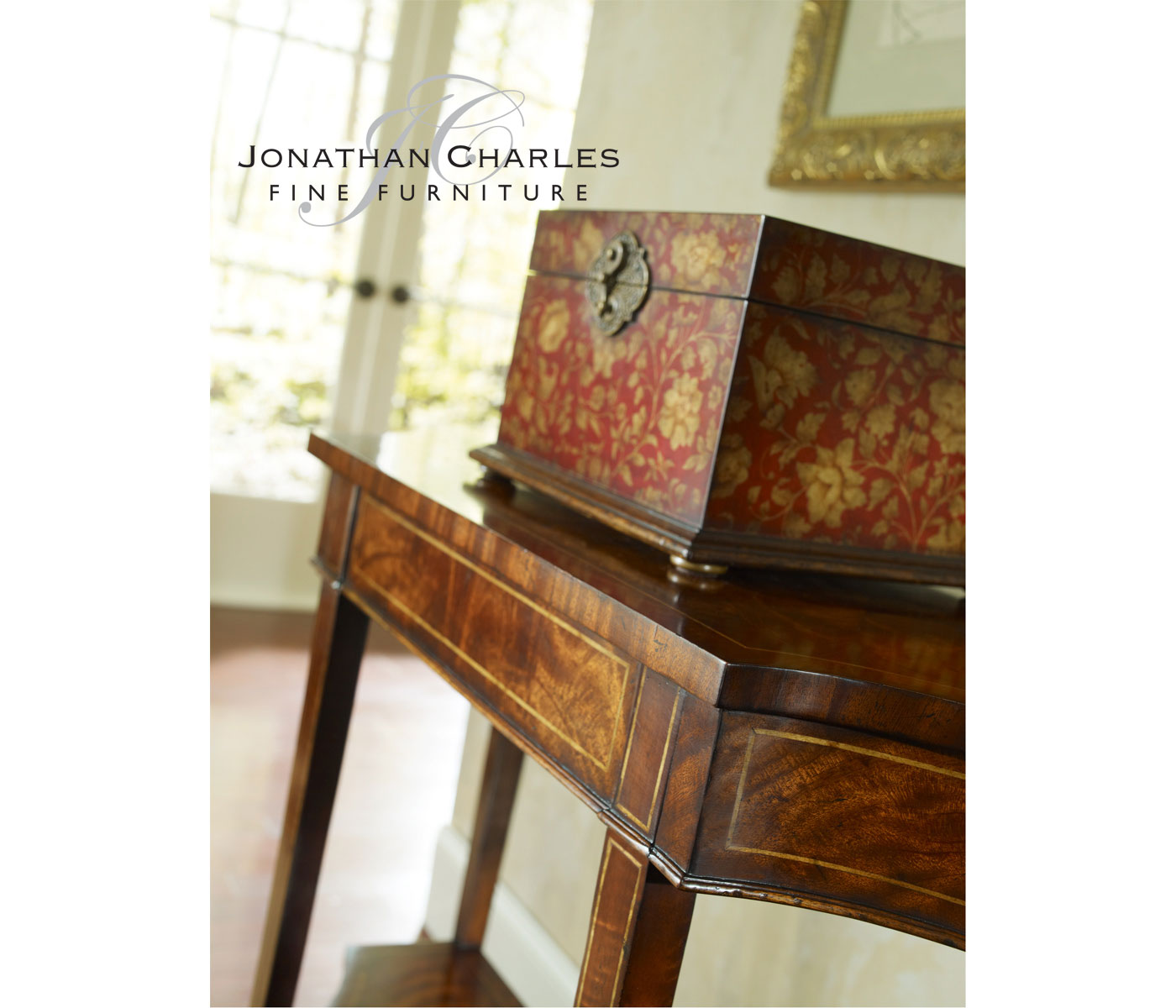 Red Chinoiserie Jewellery Box