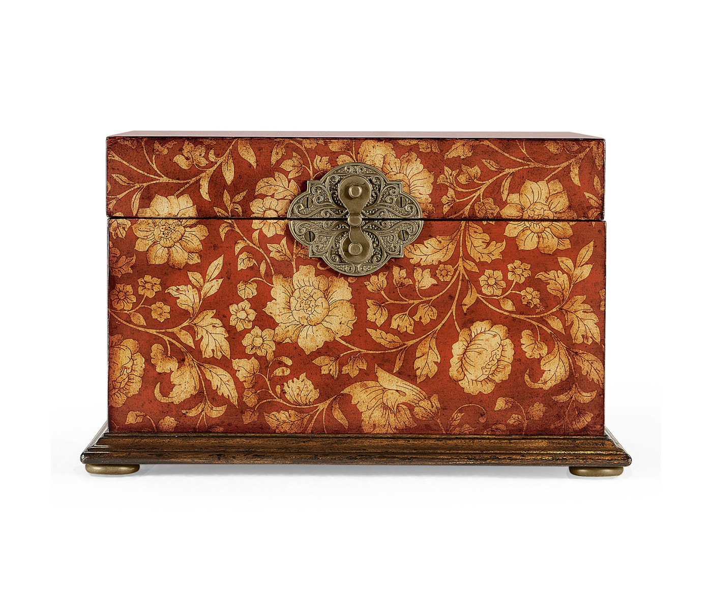 Red Chinoiserie Jewellery Box