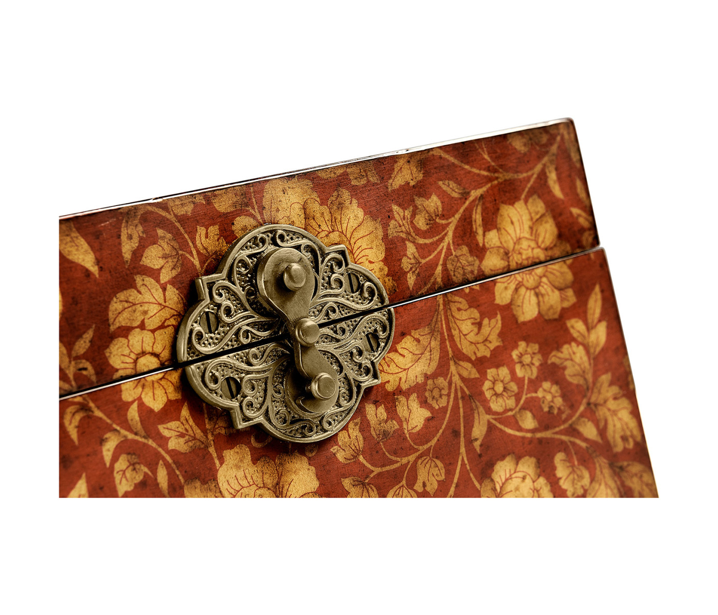 Red Chinoiserie Jewellery Box