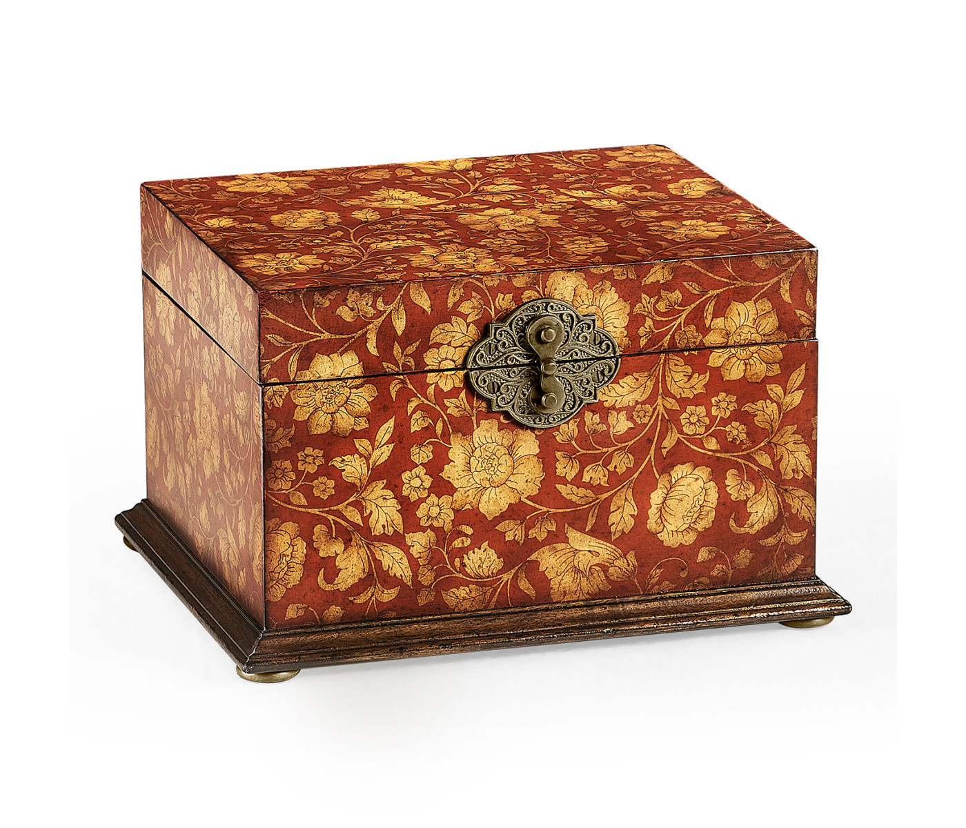 Red Chinoiserie Jewellery Box