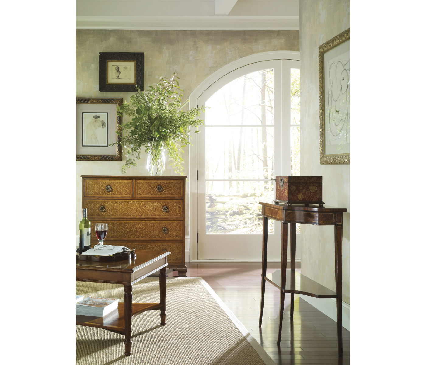 Red Chinoiserie Jewellery Box