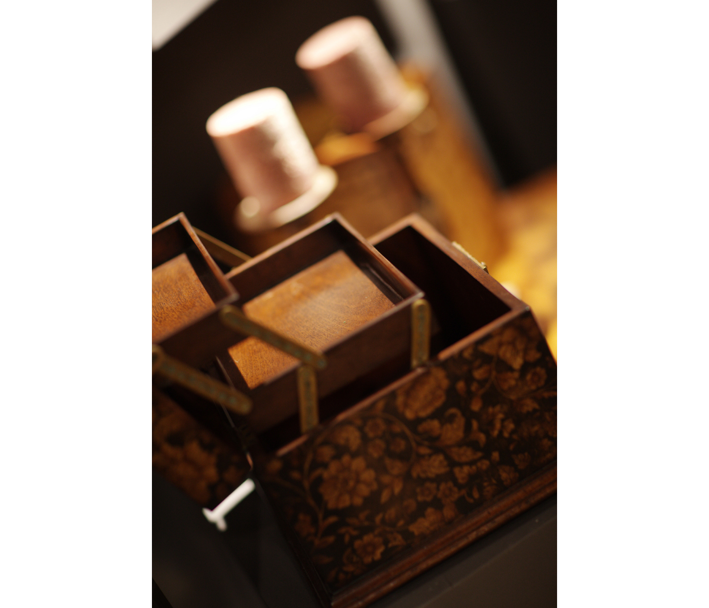 Red Chinoiserie Jewellery Box