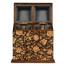 Pair of Glass Decanters & Black Chinoiserie Case