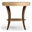 Art Deco Round Side Table with Drawer
