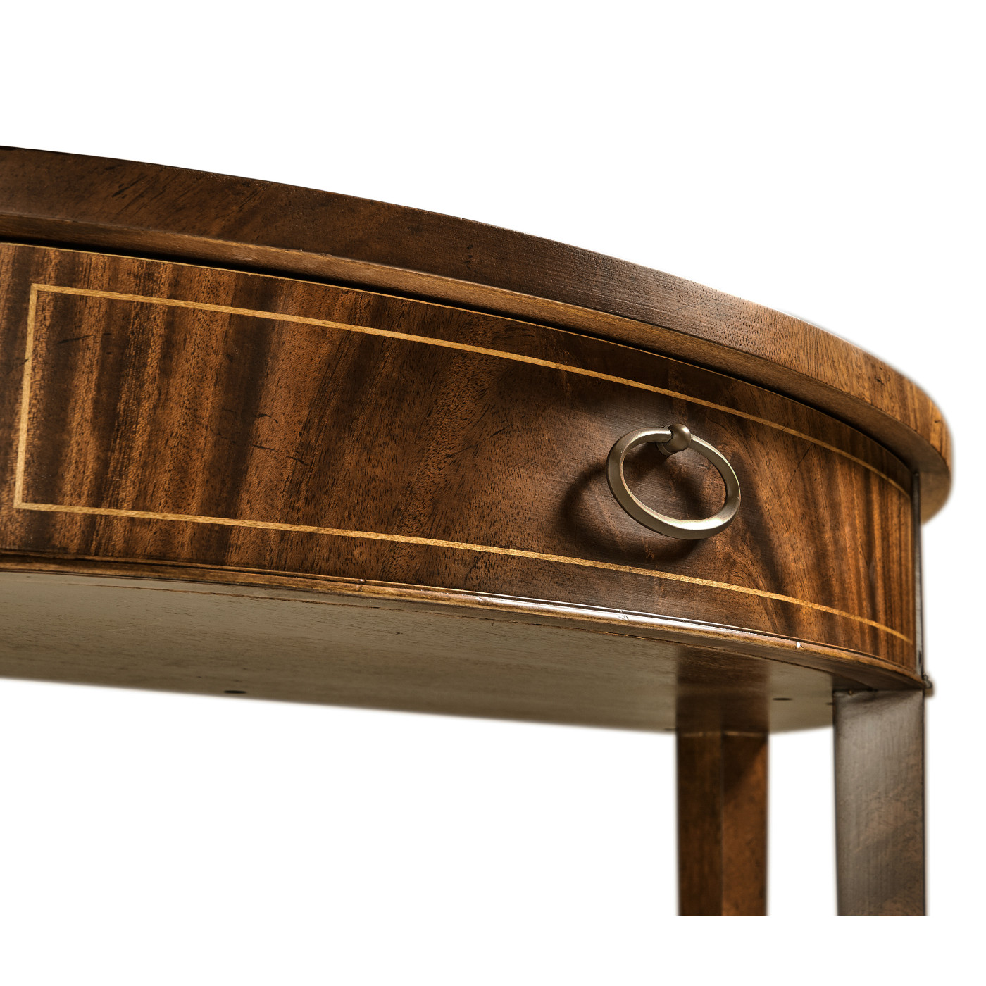 Boxwood stringing demilune console
