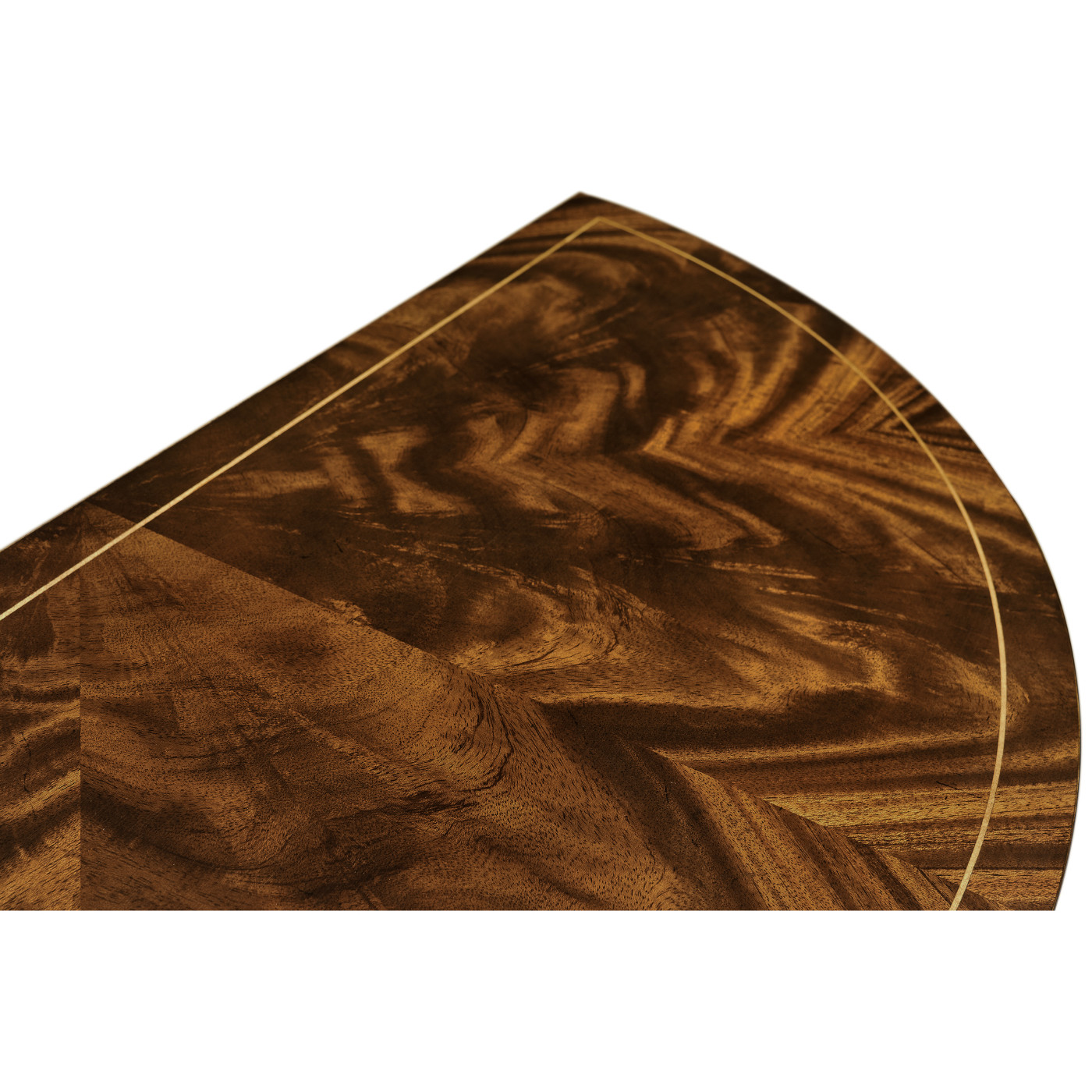 Boxwood stringing demilune console