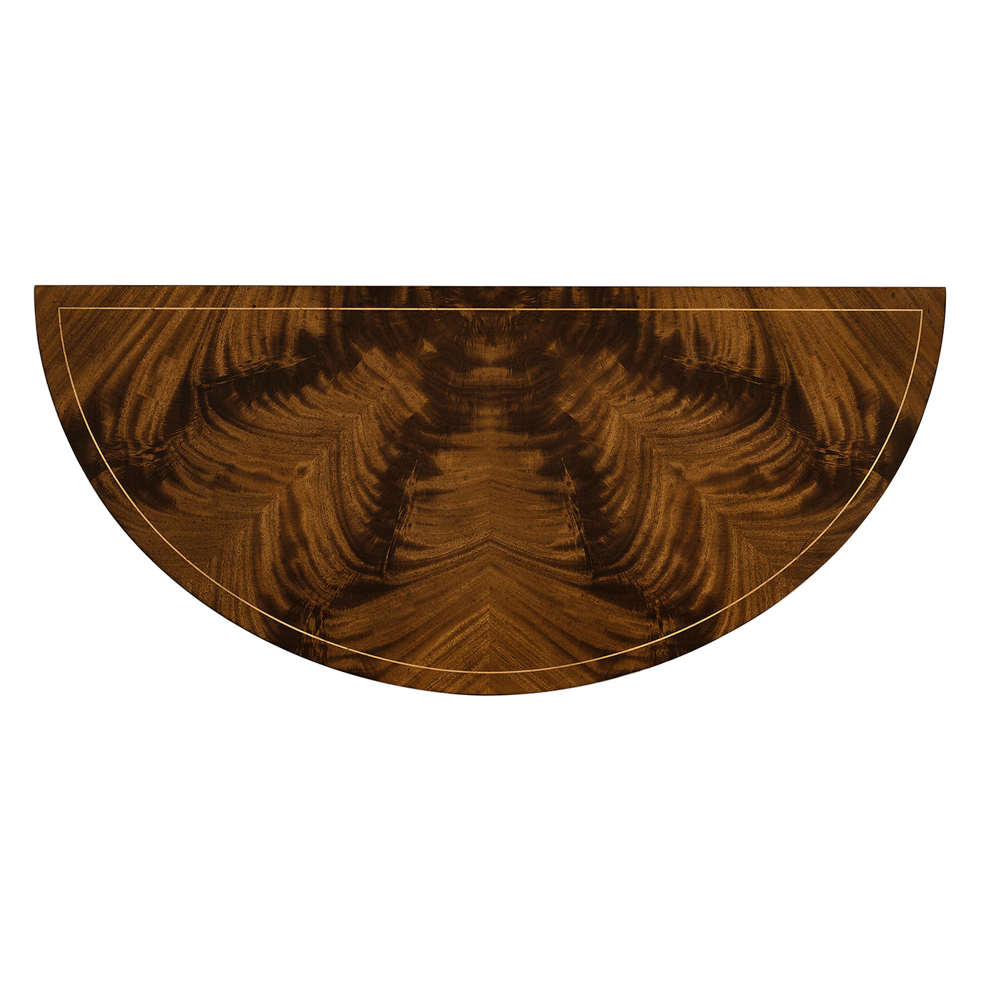 Biedermeier style mahogany demilune cabinet