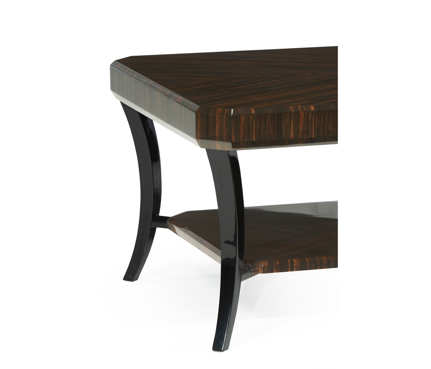 Rectangular Art Deco Macassar Ebony High Lustre Coffee Table