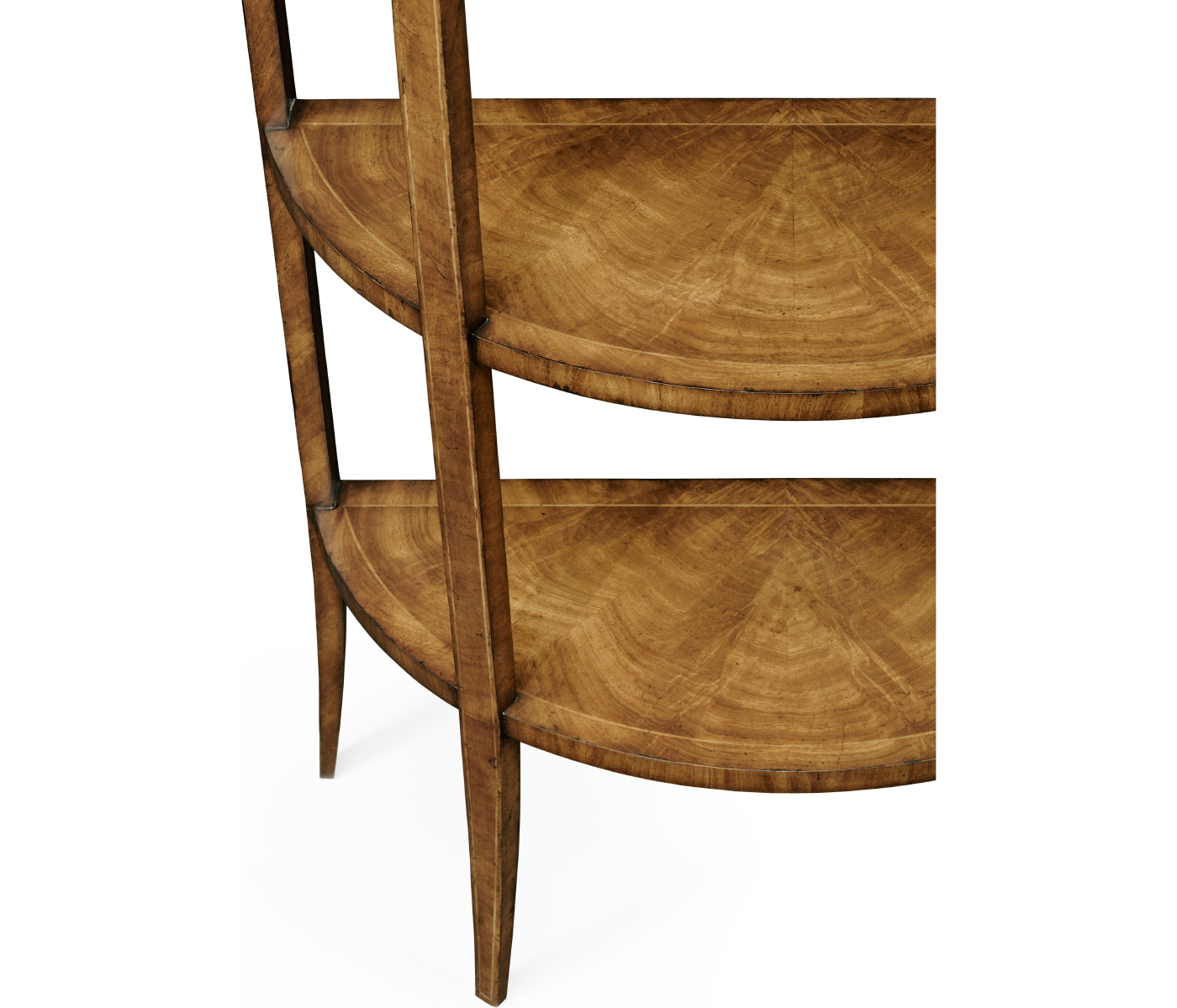 Biedermeier Style Walnut Five-Tier Étagère (Walnut)